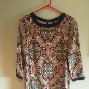 J. Crew floral silky dress.